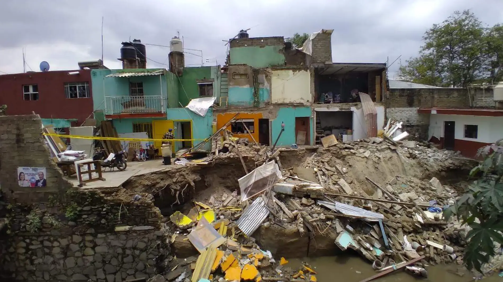 Viviendas afectadas por la lluvia en Zapopan